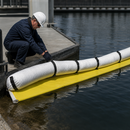 PVC Oil Barrier System with Submersible Guard, 12m x 300mm, for Water Treatment Plants & Harbours (Pack of 4)