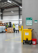 Premium Spill Kit Located At Sign - Self-Adhesive Vinyl or Rigid Plastic with High Gloss Finish for Workplace Safety | Polyethylene | BS 7959 | UK