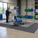 Polyethylene Spillage Decking with Galvanised Grid, 2200 x 900 x 150 mm, 200 Litre Containment, for Safe Storage & Dispensing (Classic-line)