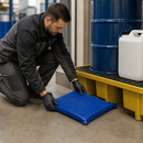 2cm Fabric Reinforced Loam-Based Drain Sealing Mats, 200 x 200 mm, for Hazardous Material Protection (Pack of 8)