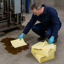 Lightweight Chemical Absorbent Pads for Spill Cleanup (Boxed)