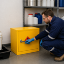 Flammable Storage Cabinet with 7 Litre Sump for Safe Chemical Handling