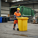 660L Wheelie Bin | Yellow | Heavy Duty | COSHH | UK