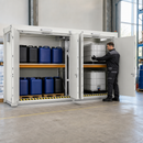 Fire-Rated Storage Container with 2800L Capacity, 5mm Galvanised Steel, for Hazardous Materials Storage (RFP 615.30)