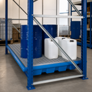 Polyethylene Spill Tray with Galvanised Grid for 2700mm Shelving, 235L Containment, 800kg Load Capacity (Default Title)