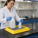 Chemical Resistant Lab Tray with Removable Grid for Laboratory Use