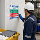 Oil Only Spill Kit Sign in Self Adhesive Vinyl for Safety Compliance