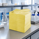 Lightweight Polypropylene Chemical Absorbent Mats, 40 x 50 cm, 200 Pieces, for Laboratories & Workshops