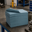 Medium Polypropylene Oil Absorbent Mats, 38 x 51 cm, 100L Capacity (Pack of 125)
