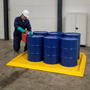 Flexible 6 Drum Spill Containment System for Safe Storage