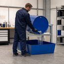 Steel Drum Rack and Dispensing Station for 1 x 205 Litre Drum, 235 Litre Containment, 1049 x 1236 x 837 mm, for Safe Storage of Flammable Liquids
