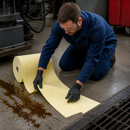 Mediumweight Chemical Absorbent Roll 38cm x 46m for Spill Cleanup (Box or Poly Bag)