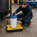 30 Litre Spill Tray with Removable Grid for Safe Liquid Storage