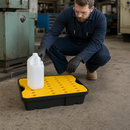 20 Litre Polyethylene Spill Tray with Removable Grid for Safe Liquid Storage