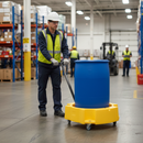 Premium Drum Scooter with Folding Handle for 205 Litre Drum Transportation - Lightweight, Chemical Resistant, and Mobile Design | COSHH | UK