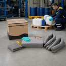 Polyethylene Universal Refill Set for Emergency Spill Kit with Granules, 187 Litre Absorption Capacity, Includes Goggles & Gloves, for Industrial Use (Pack of 250)