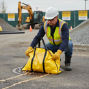 Premium Weatherproof Clay Drain Cover Bag with Stitched Carry Handle and Velcro Fastening | COSHH | UK