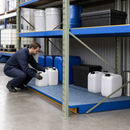 Steel Spill Tray with Painted Grid for 2600mm Shelving, 220L Containment, 3000kg Load Capacity