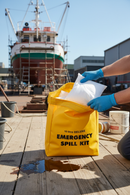 Premium Medium Deluxe Oil Only Spill Kit - 10L Capacity with Weatherproof PVC Bag for Marine Use | BS 7959 | UK