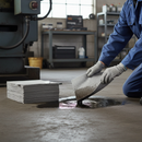 Premium Lightweight General Purpose Absorbent Pads for Oil and Water-Based Liquids - 100 Pack with High Absorbency Features | BS 7959 | UK