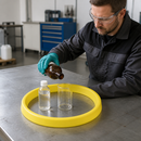 Plastic Polyurethane Ring Barrier for Liquid Containment, Ø 450 x H 45 mm, for Work and Laboratory Use