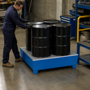 2mm Steel Spill Pallet for 4 x 200 Litre Drums