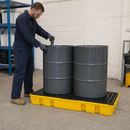 Bunded Work Floor for Two 205L Drums with Removable Grid