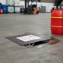 Premium Magnetic Drain Cover for Metal Surfaces - Weather and Chemical Resistant, Reusable with Wall Mounted Storage Frame | 60CM X | COSHH | UK