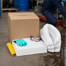 Polyethylene Emergency Spill Kit Refill Set for Oil, 26 L Absorption Capacity, Includes Mats, Snakes, Goggles & Gloves, for Quick Response (Pack of 250)