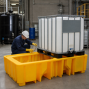 Double IBC Spill Pallet for Safe Chemical Storage