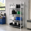 Polyethylene Galvanised Small Container Rack with PE Spill Tray and 3 Grids, 1012 x 637 x 2000 mm, for Safe Chemical Storage (Extension Unit)