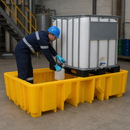Double IBC Spill Pallet for Safe Chemical Storage