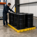 Bunded Work Floor for 8 x 205 Litre Drums for Safe Storage