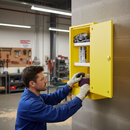 Premium Heavy Duty Poly Storage Cabinet with Lockable Doors and 17 Litre Capacity for Small Containers | Polyethylene | DSEAR | UK