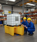 IBC Spill Pallet Single with Dispensing Area Poly — EA PPG2 Compliant | Polyethylene | COSHH | UK