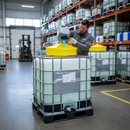 Funnel 1000 Litre 640mmØ x H150mm Yellow for IBC Filling