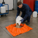 Polyethylene Drain Cover with 3 Empty Sandbags, 80 cm Diameter, for Effective Drain Sealing