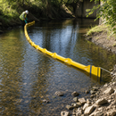 PVC Oil Barrier 250mm x 7500mm for Streams & Water Treatment, 100mm Freeboard, 150mm Immersion Depth