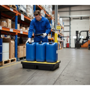 Premium 40 Litre Spill Tray with Removable Grid for Safe Containment of Hazardous Liquids and Chemicals | COSHH | UK