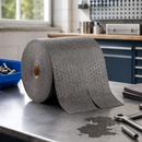 Lightweight Polypropylene Universal Absorbent Roll, 38cm x 45m, 60L Absorption Capacity, 3-Ply, for Maintenance & Repair Work