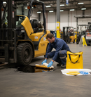 Professional Heavy Duty Forklift Truck Oil Spill Kit - 12 Litre Capacity with Waterproof Packaging for Warehouse Use | BS 7959 | UK