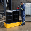 Flexible Spill Pallet for Two 205L Drums for Outdoor Storage