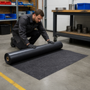 Medium Thickness Polypropylene Floor Protection Roll, 91cm x 30m, 92 Litre Absorption Capacity, with Anti-Slip Backing, for Heavy Duty Use