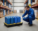 100 Litre Spill Tray with Removable Grid 120cm x 80cm x 17.5cm for Safe Liquid Containment
