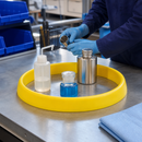 Plastic Polyurethane Ring Barrier for Liquid Containment, Ø 450 x H 45 mm, for Work and Laboratory Use