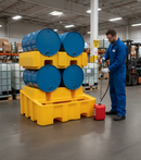 Premium Drum Dispensing Cradle and Racking System for 2 x 205 Litre Drums with 450 Litre Dispensing Capacity | COSHH | UK