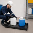 40 Litre Polyethylene Spill Pallet, Electrically Conductive, 200 kg Load Capacity, for Safe Chemical Storage