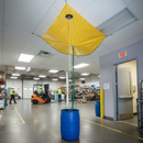 Premium Roof Drip Diverter 12' x 12' - Heavy Duty Vinyl-Coated Fabric for Effective Leak Management | COSHH | UK