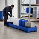 Painted Steel Spill Tray for 2700mm Shelving, 810L Containment, 3000kg Load Capacity, for Hazardous Materials Storage