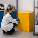 Flammable Storage Cabinet with 10L Sump for Safe Chemical Handling